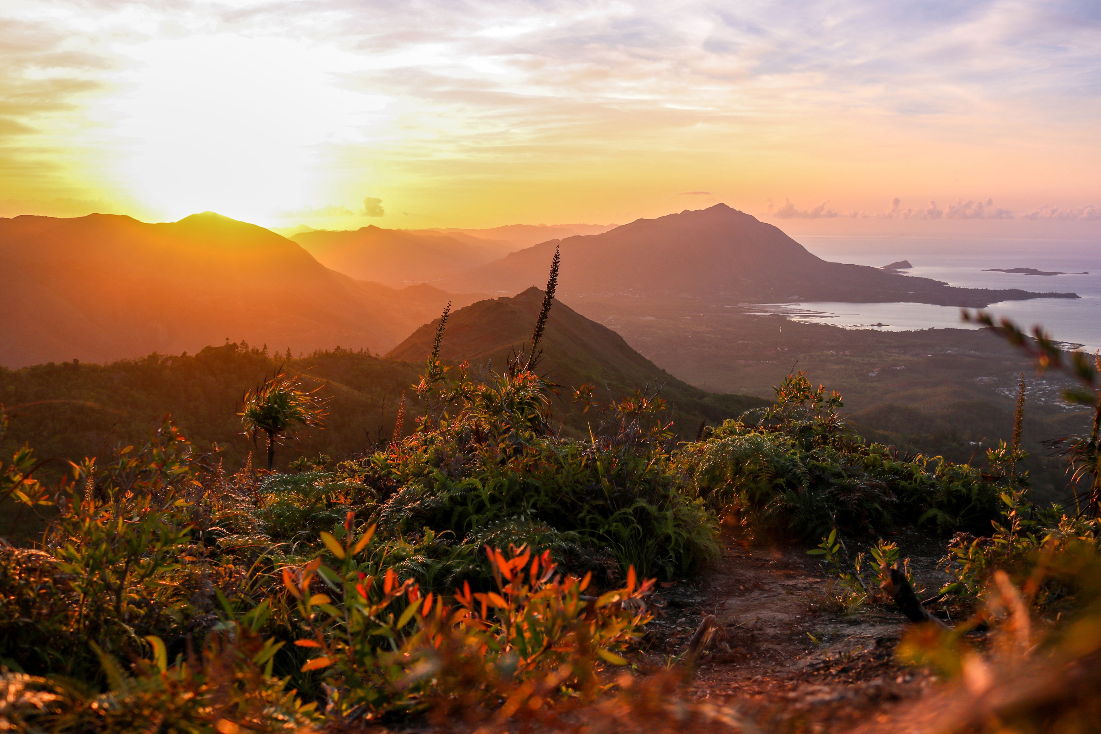 Lever de soleil sur la Calédonie